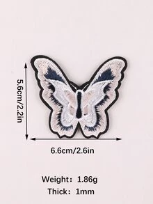 3入組/套熨燙補丁創意滌綸蝴蝶設計DIY服裝配飾適合DIY - 彩色 - 查看 2