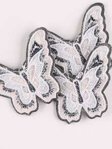 3入組/套熨燙補丁創意滌綸蝴蝶設計DIY服裝配飾適合DIY - 彩色 - 查看 3