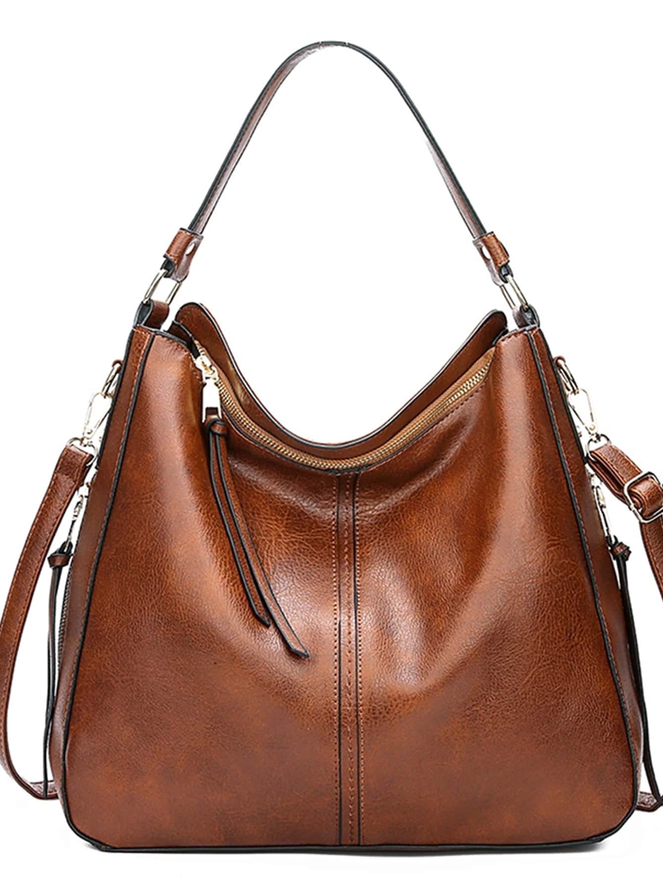 Bolso de mano para mujer, bolso de hombro de ocio, bolso de mano vintage, bolso tipo tote, bolso de hombro, gran bolso de mano con cremallera para mujer, bolso cruzado de PU para mujer, bolso de hombro para mujer, bolso de mensajero para mujer, bolso casual para dama, bolsa con inspiración retro, bolso vintage con inspiración retro para mujer