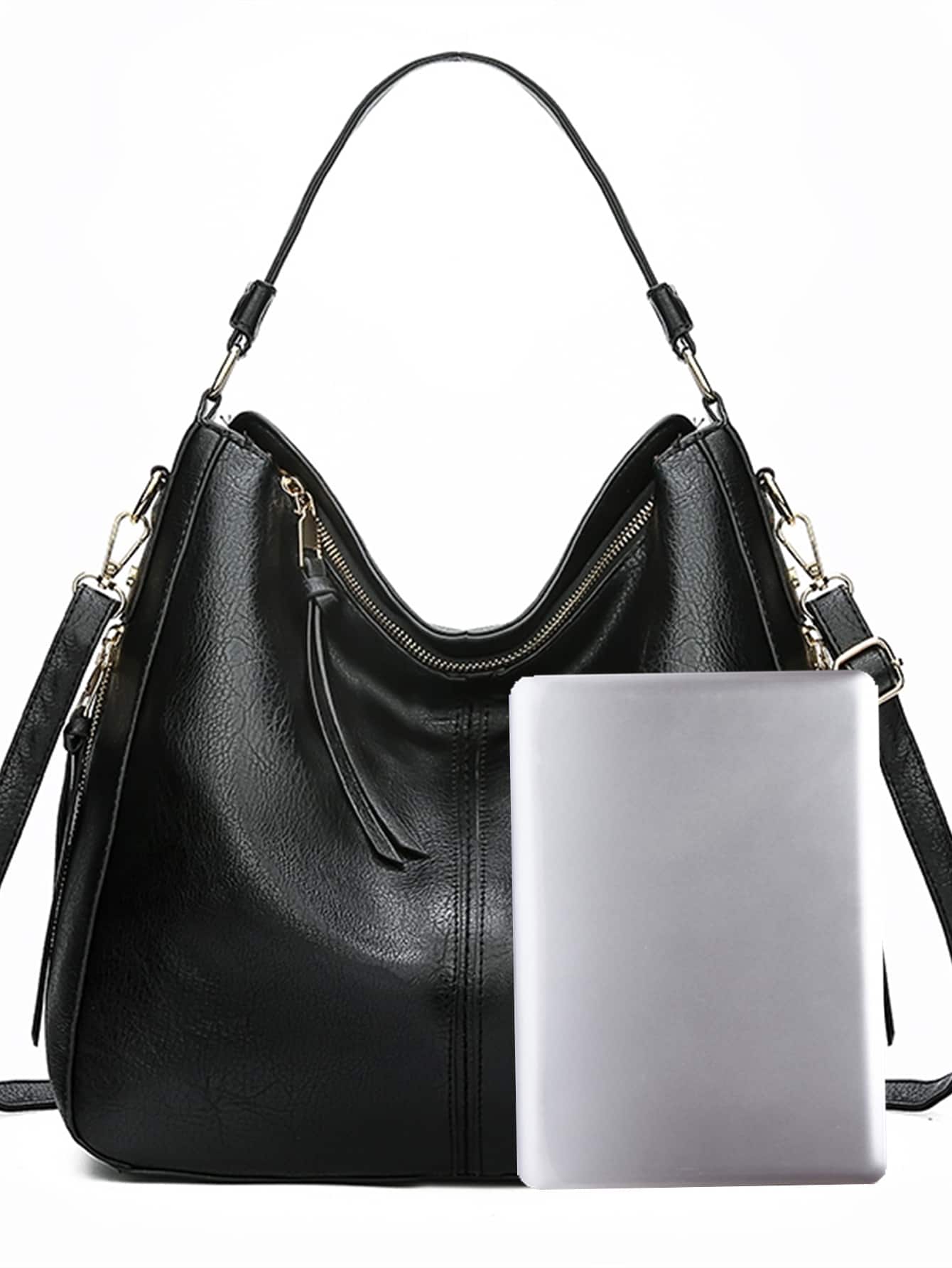 Pu Women Handbag Female Leisure Shoulder Bag Purse Vintage Tote Bag ZAINJO Women's Shoulder Handbags Women Handbag PU Leather Women Shoulder Bags Women Messenger Bag Ladies Casual Bags, Minimalist Style Women Bag, Eye-Catching Work Bags For Women