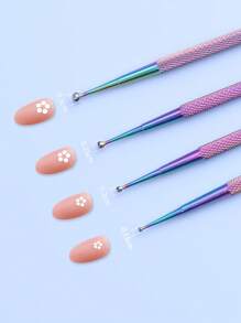 YUANDU 4支装不锈钢钉尖钻笔