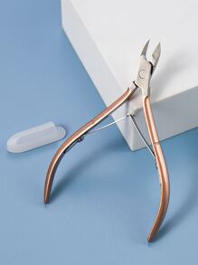 1pc Stainless Steel Professional Cuticle Nipper, Manicure Dead Skin Removal Tool, Sharp & Durable Anti-Rust, Gentle Cuticle Care, Manicure Tool, Essential For Home & Salon - Same As Manicurist - Rusty Rose - View 2