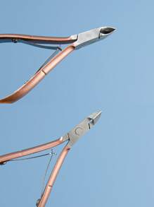 1pc Stainless Steel Professional Cuticle Nipper, Manicure Dead Skin Removal Tool, Sharp & Durable Anti-Rust, Gentle Cuticle Care, Manicure Tool, Essential For Home & Salon - Same As Manicurist - Rusty Rose - View 6