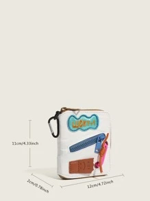 Ví đựng thẻ tín dụng thời trang nhiều màu sắc có khóa kéo trang trí đa chức năng Ví đựng thẻ Ví đựng thẻ kinh doanh Ví đựng thẻ tín dụng Ví đựng thẻ dành cho nữ Ví mini Ví đựng thẻ Ví đựng thẻ - trắng - Xem 5