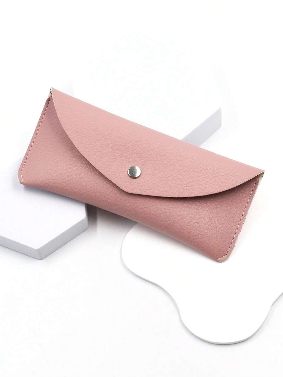 Túi đựng kính thời trang dập nổi tối giản dành cho nữ, để đựng kính - Hồng - Xem 1