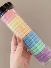 20入組女士素色休閒髮帶適合日常生活