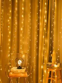 1 pièce Guirlande lumineuse décorative en fil de cuivre de 200/300 LED, 3 m, lumières de cuivre de fée alimentées par USB, parfaites pour la décoration de la chambre, de la fenêtre, de Noël, de mariage, du jardin, de la fête de l'Indépendance