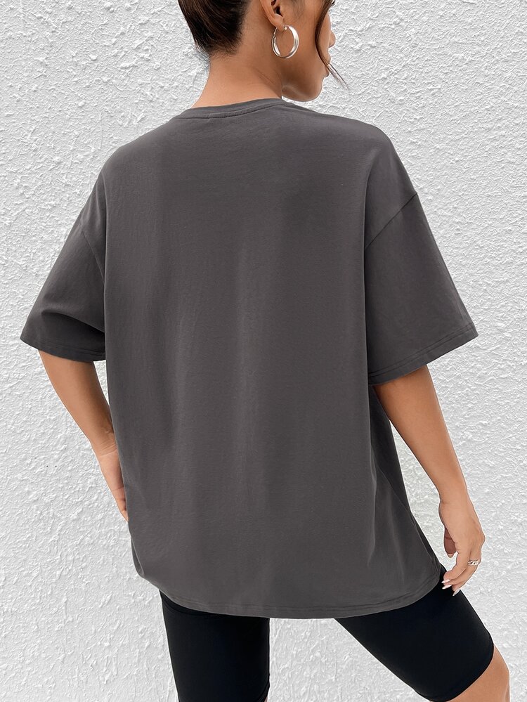 Casual Women's Casual Cartoon Printed Short Sleeve Round Neck T-Shirt Suitable For Summer