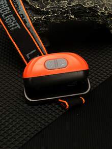 1pc ABS Headlamp, Creative Letter Graphic Adjustable Strap LED Head Lamp For Home - White - View 7