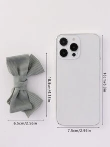 6入組女孩蝴蝶結裝飾時尚鴨嘴夾適用於頭髮裝飾用品