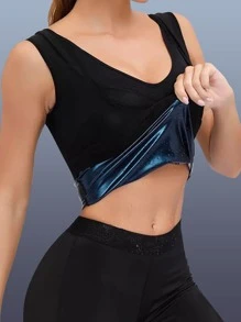 Sports Outdoor 1pc Tummy Tuck Yoga Vest Shapewear Waist Trainer Corset - Black - View 1