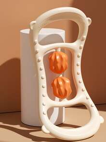 1pc Two Tone Yoga Neck Massager - Orange - View 1