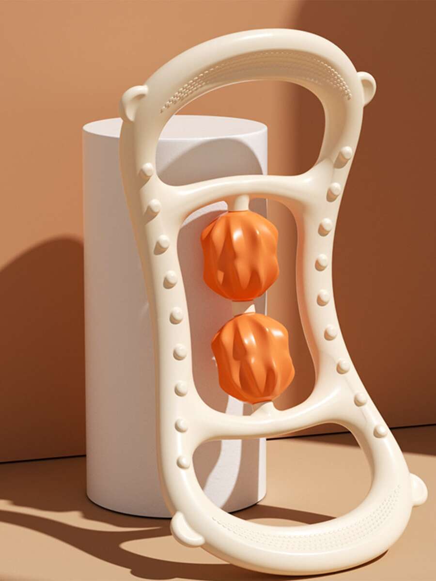 1pc Two Tone Yoga Neck Massager - Orange - View 1