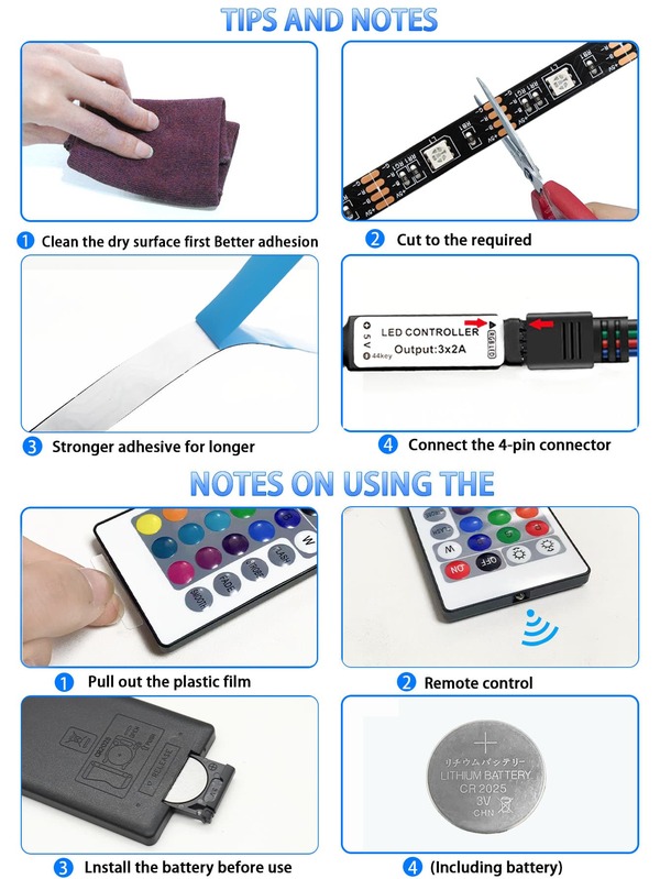 1pc LED Strip Light 5M/150LEDs Creative Colorful RGB Strip Lamp With