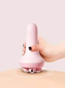 1pc Portable Roller Massager Gym Accessories, Sport, Gym, Home Exercise, Sport Accessories, Gym Accessories, CrossFit Accessories - Pink - View 1