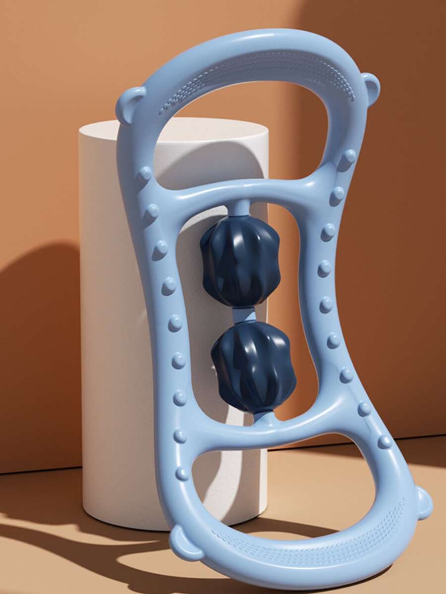 1pc Two Tone Open Shoulder Yoga Ring - Blue - View 1