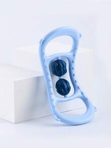 1pc Two Tone Open Shoulder Yoga Ring - Blue - View 2