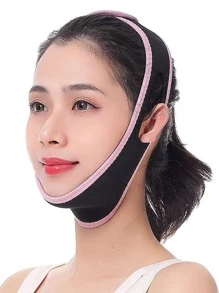 1pc Two Tone Breathable Fitness Chin Strap - Multicolor - View 1