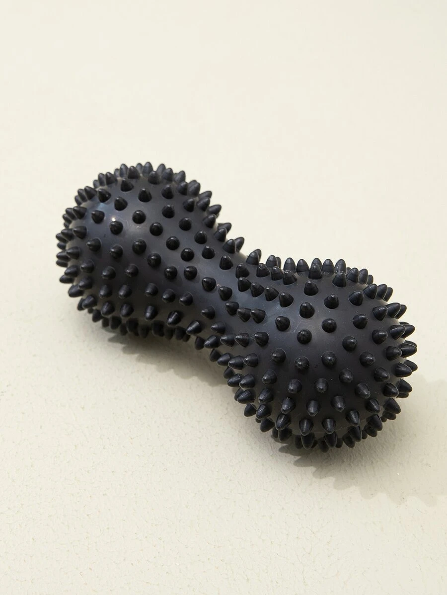 1pc Peanut Design Spiky Massage Ball - Black - View 1