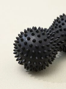 1pc Peanut Design Spiky Massage Ball - Black - View 3