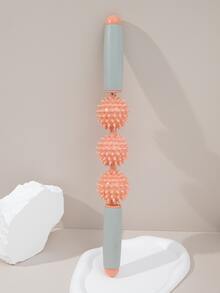 1pc Two Tone Ball Decor Fitness Massager - Multicolor - View 3