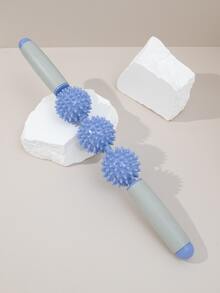 1pc Two Tone Ball Decor Fitness Massager - Multicolor - View 1