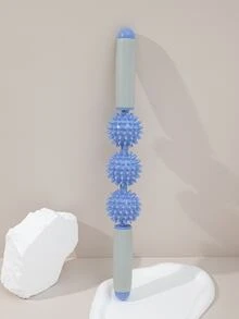 1pc Two Tone Ball Decor Fitness Massager - Multicolor - View 2