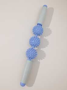 1pc Two Tone Ball Decor Fitness Massager - Multicolor - View 3