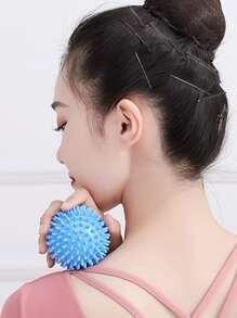 1 pieza Pelota de masaje unicolor PVC Yoga - Azul - Ver 1