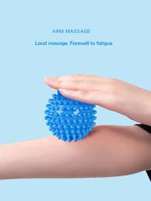 1 pieza Pelota de masaje unicolor PVC Yoga - Azul - Ver 3