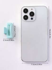 6入組小女童矩形時尚髮爪適用於頭髮裝飾用品