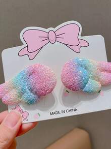 6入組小女童翅膀裝飾時尚髮夾適用於頭髮裝飾用品