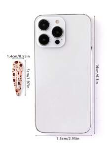 4pcs Toddler Girls Plaid & Bear Pattern Cute Snap Clip For Hair Decoration - Multicolor - View 3