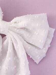 1入組小女童蝴蝶結裝飾時尚彈簧夾適用於頭髮裝飾用品