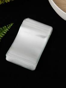 20pcs Minimalist Jewelry Storage Bags Dust-Proof Pvc Anti-Oxidation Ring Earrings Jewelry Organizer Transparent Dust-Proof Storage Bag Jewelry Storage Book For Ring Necklace Bracelets Stud Makeup Bag Make Up Accessories Travel Essentials Travel Organizer For Beach Summer Vacation Back To School - Clear - View 4