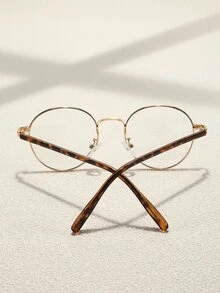 1 对女士圆框时尚眼镜，适合日常生活