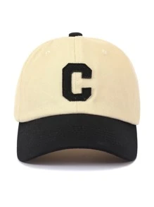 Men Letter Patch Decor Baseball Cap - Black - View 2