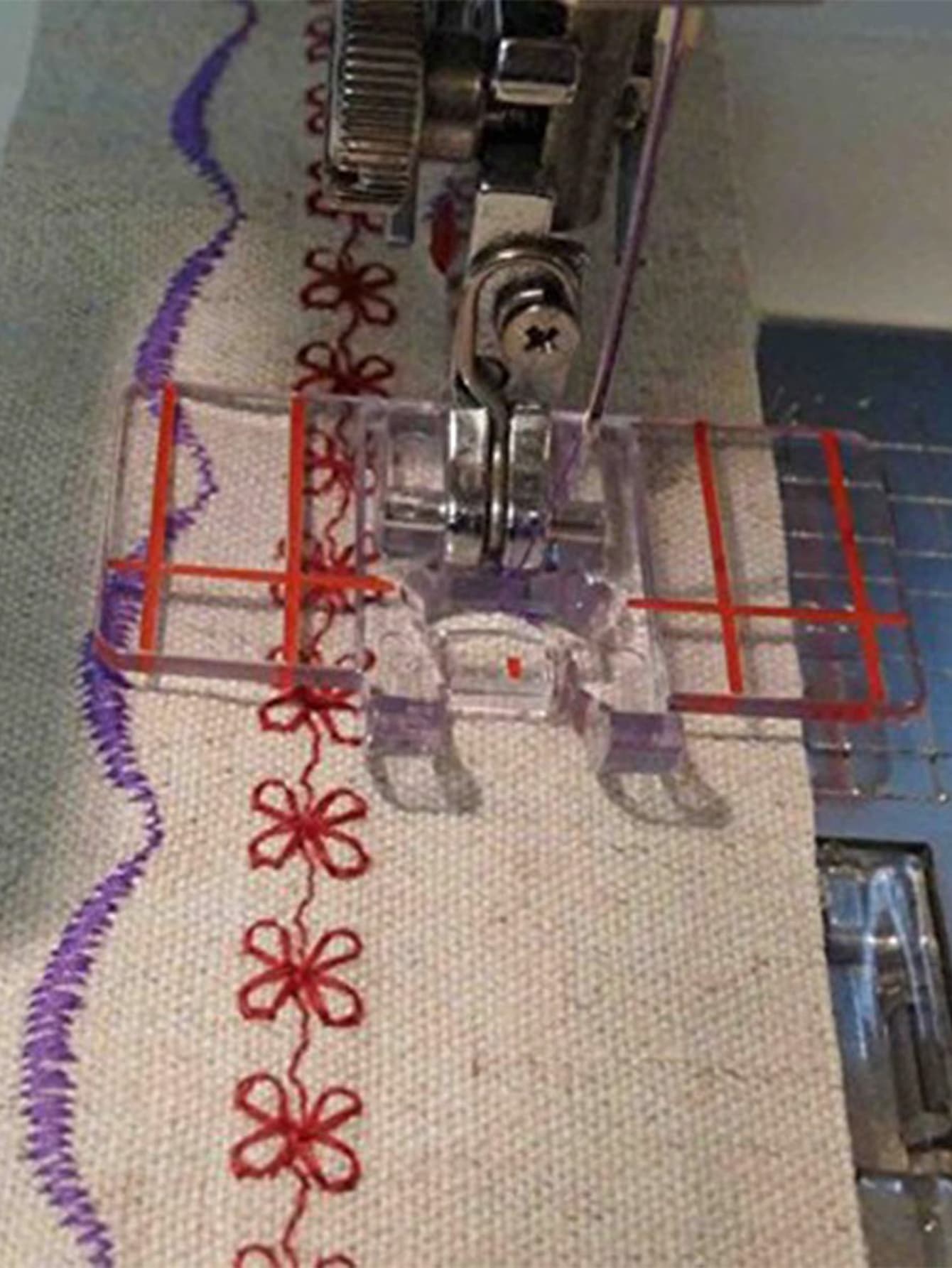 1pc Plastic Sewing Machine Presser Foot, Modern Multi-function Sewing Machine Presser Foot Retainer For Home - Multicolor - View 1