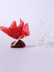 80pcs Mixed Color Cellophane, Modern Plastic Gift Wrap Paper For Party - Multicolor - View 4