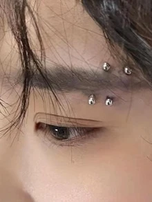 3pcs/set Fashion Titanium Alloy Non-piercing Body Jewelry For Women For Body Decoration - Grey - View 8