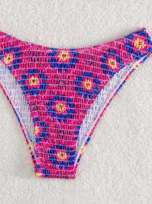 Bộ Bikini Nữ Buộc lại Thêu Smock Hoa - Nhiều màu - Xem 5