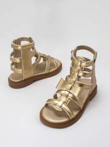 Cô gái nơ trang trí dép đấu sĩ kim loại cho ngoài trời - Vàng - Xem 9