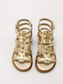 Cô gái nơ trang trí dép đấu sĩ kim loại cho ngoài trời - Vàng - Xem 10