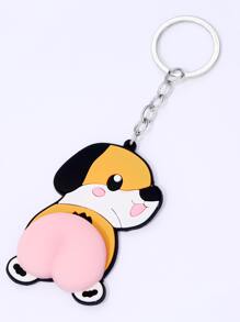1pc Women Cartoon Dog Fidget Toy Charm Creative Keychain - Multicolor - View 1