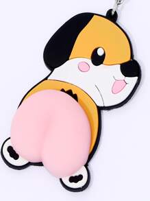 1pc Women Cartoon Dog Fidget Toy Charm Creative Keychain - Multicolor - View 4