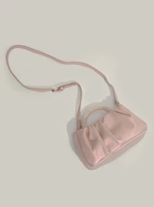 Túi đeo chéo Nữ màu trơn - Hồng - Xem 6