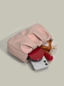 Túi đeo chéo Nữ màu trơn - Hồng - Xem 7