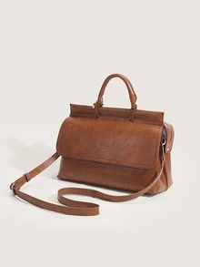Minimalist Square Bag Vintage - Brown - View 2