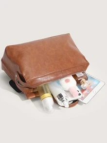 Minimalist Square Bag Vintage - Brown - View 3