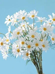 1入組人造花現代家用塑料人造花棒 - 白色 - 查看 1